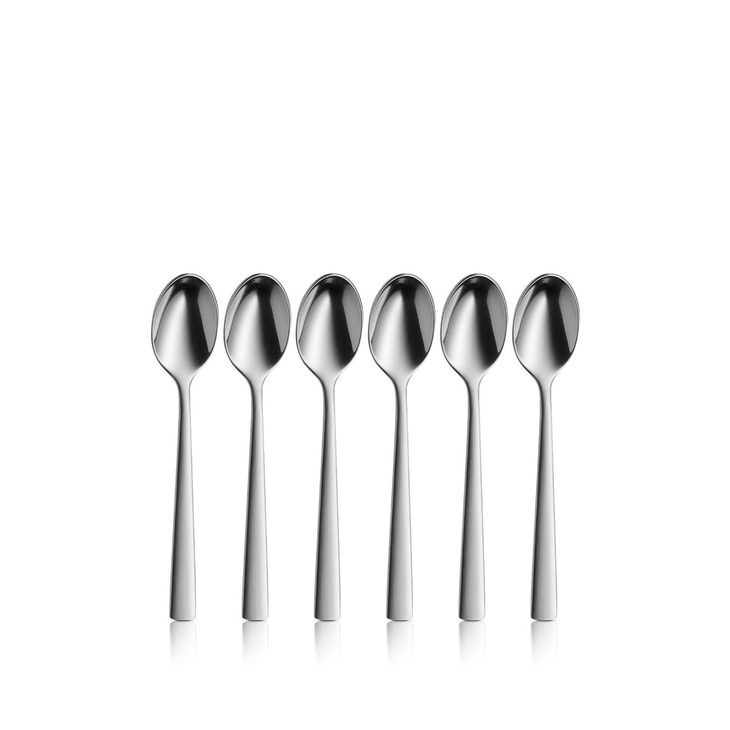 Corvo espressoskje 6-delt sett rustfritt stål Cromargan protect® forfra