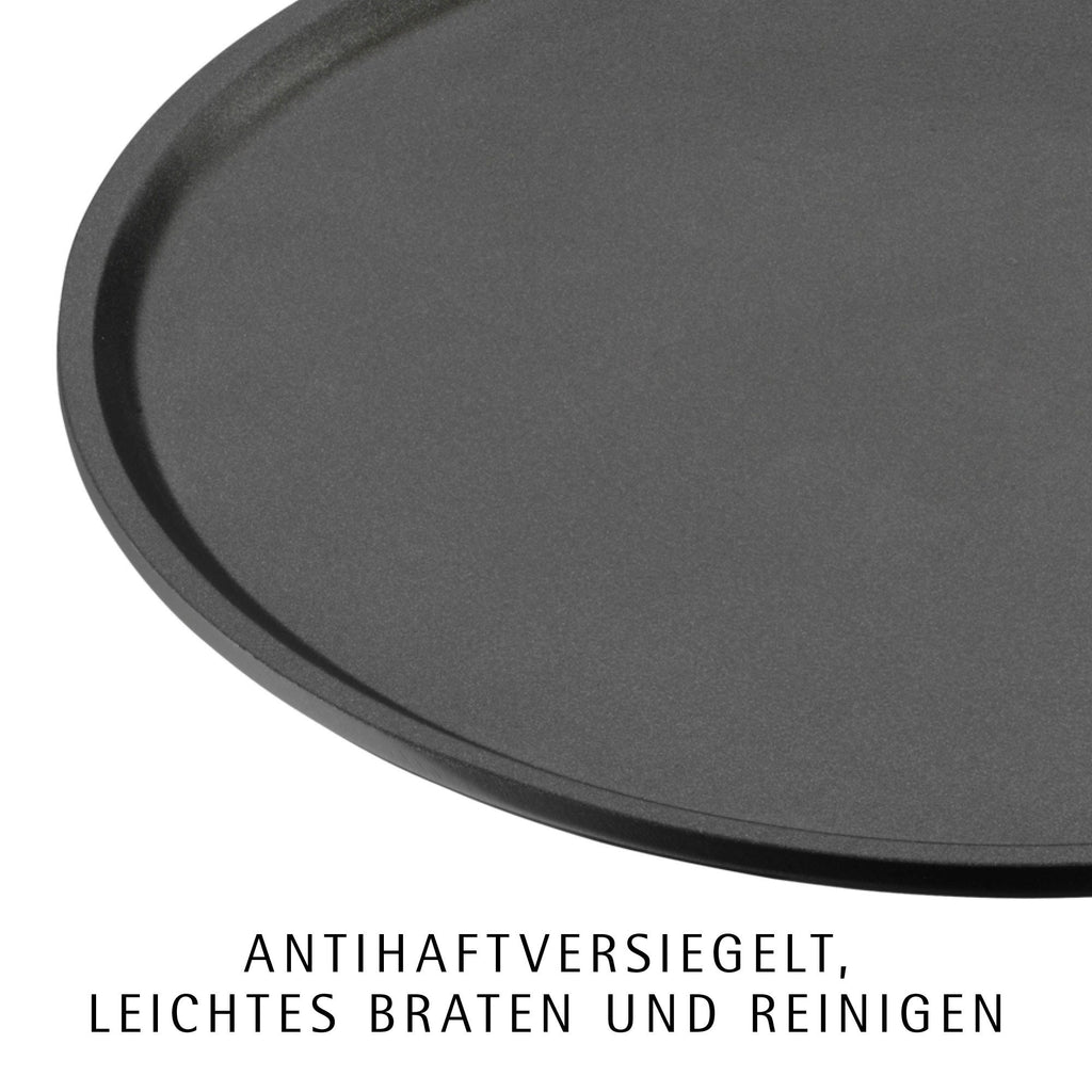 Crêpepanne 27 cm non-stick med deigfordeler og spade - WMF håndtak nærbilde