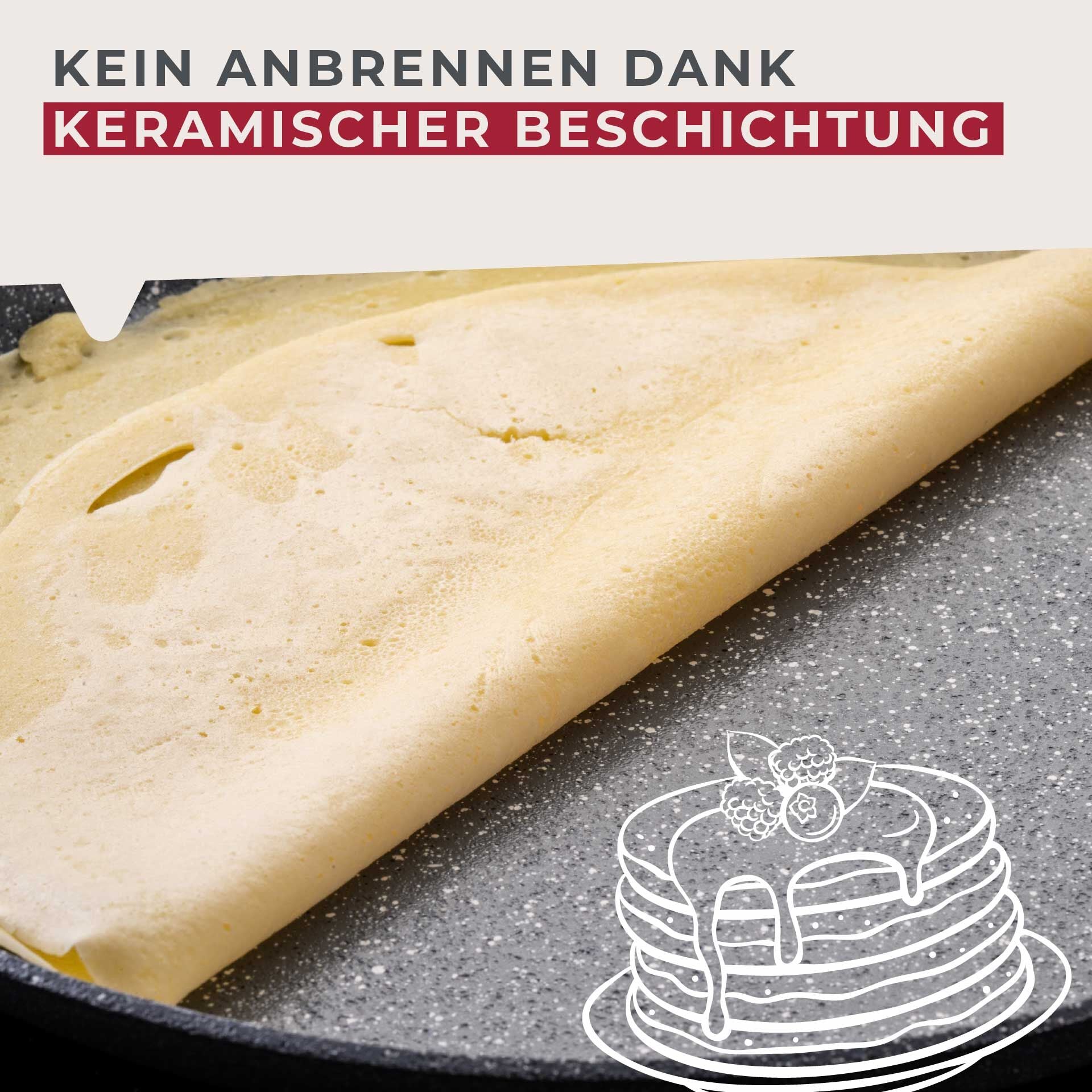 Crêpepanne keramikk non-stick Ø25 cm Cosmo - Fackelmann vist i bruk