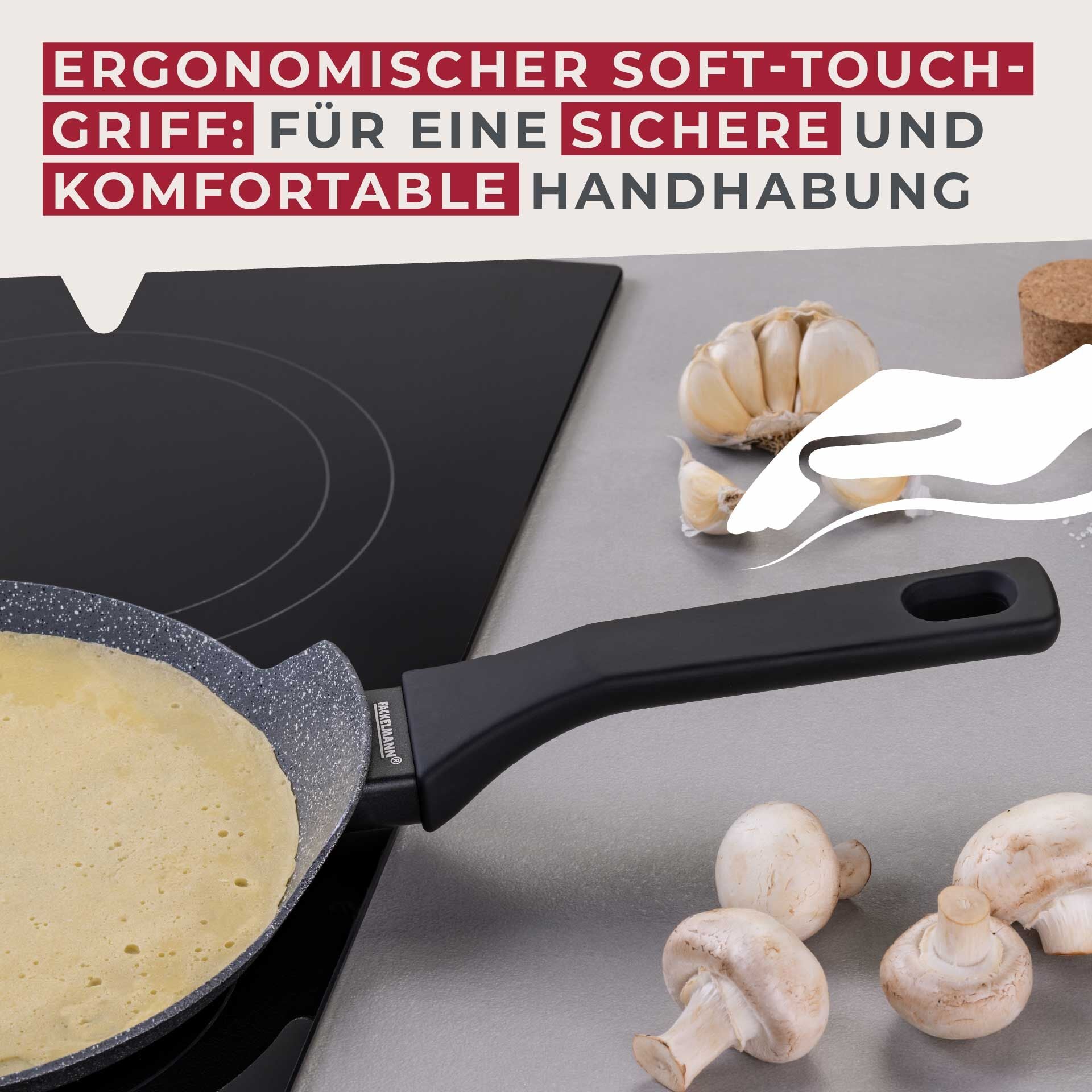 Crêpepanne keramikk non-stick Ø25 cm Cosmo - Fackelmann sideprofil