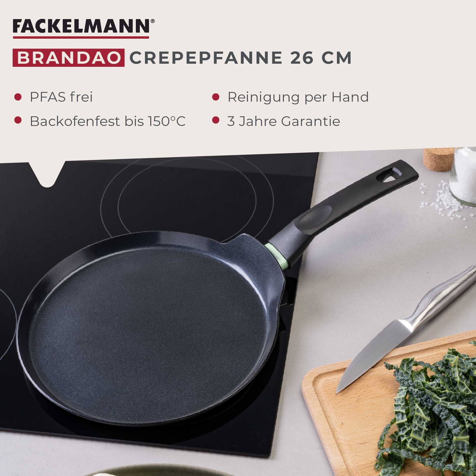 Crêpepanne keramikk non-stick Ø26 cm Brandao - Fackelmann detalj av keramisk belegg