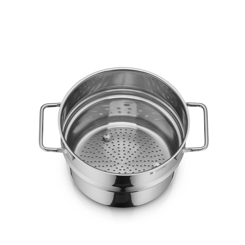 Dampinnsats rustfritt stål 20 cm 2,0 L ovnskompatibel forfra