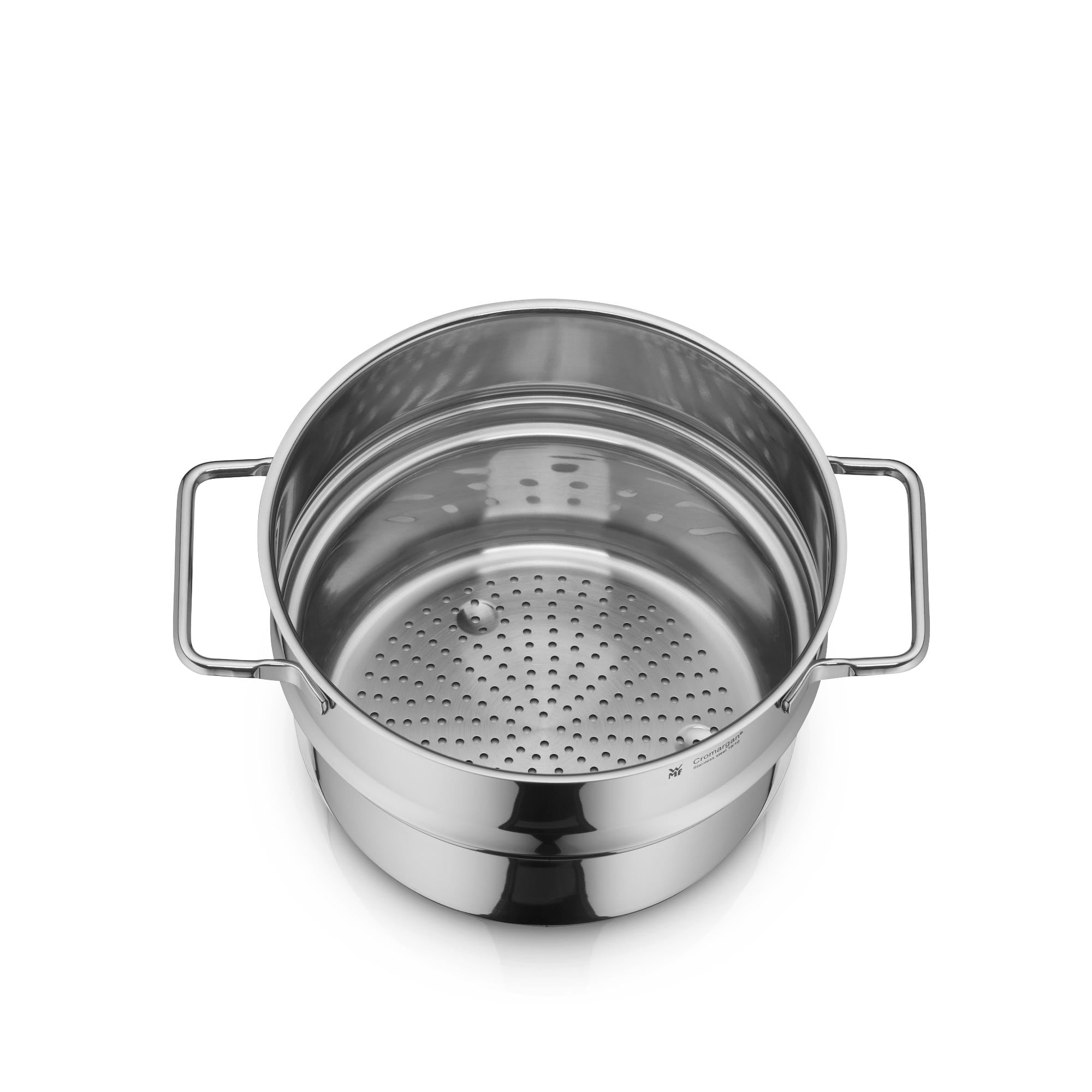 Dampinnsats rustfritt stål 20 cm 2,0 L ovnskompatibel forfra