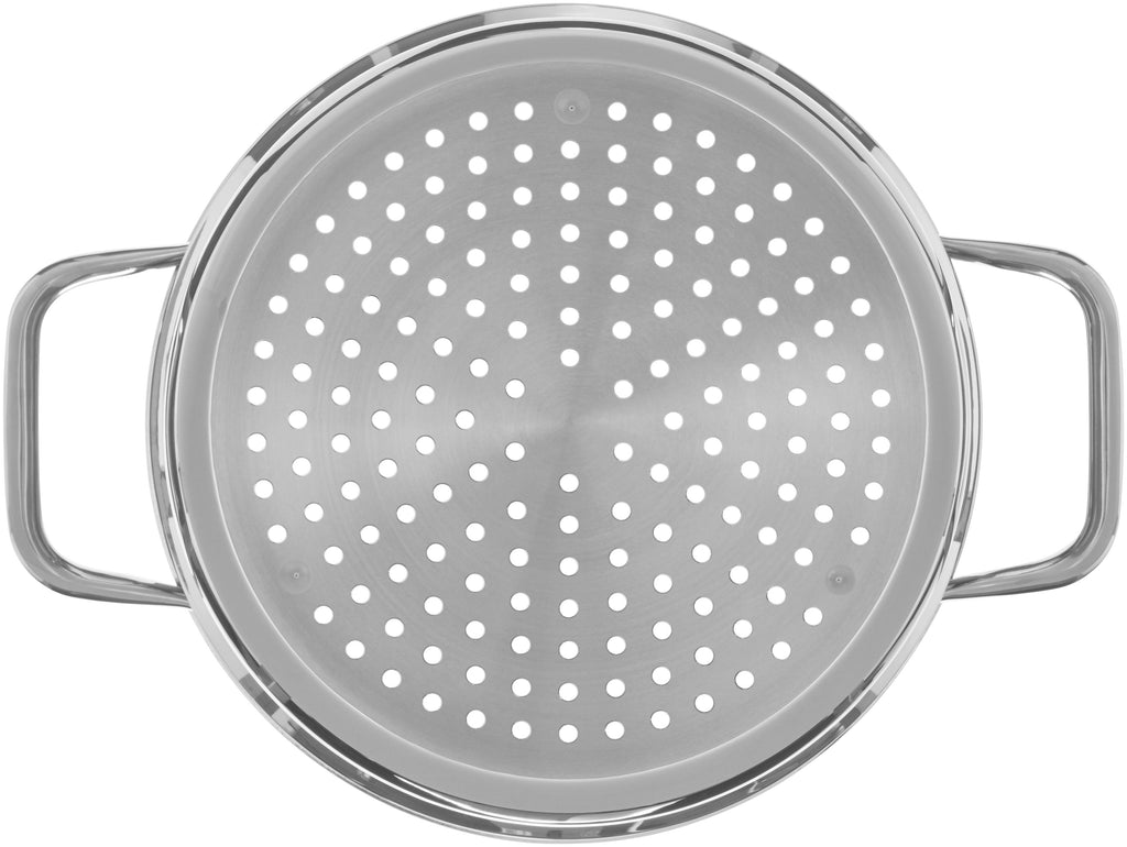 Nærbilde av håndtak på Dampinnsats rustfritt stål 20 cm Compact Cuisine 2,8 L fra WMF