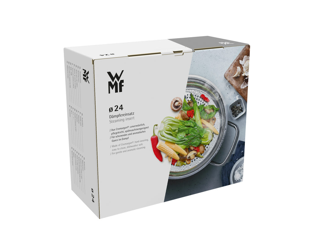 Nærbilde av håndtak på Dampinnsats rustfritt stål 24 cm Compact Cuisine