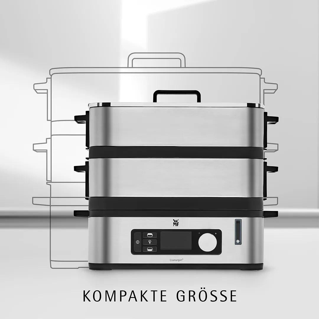 Digitalt LC-display på Dampkoker 900W med 2 dampkamre digital timer - WMF KUCHENminis