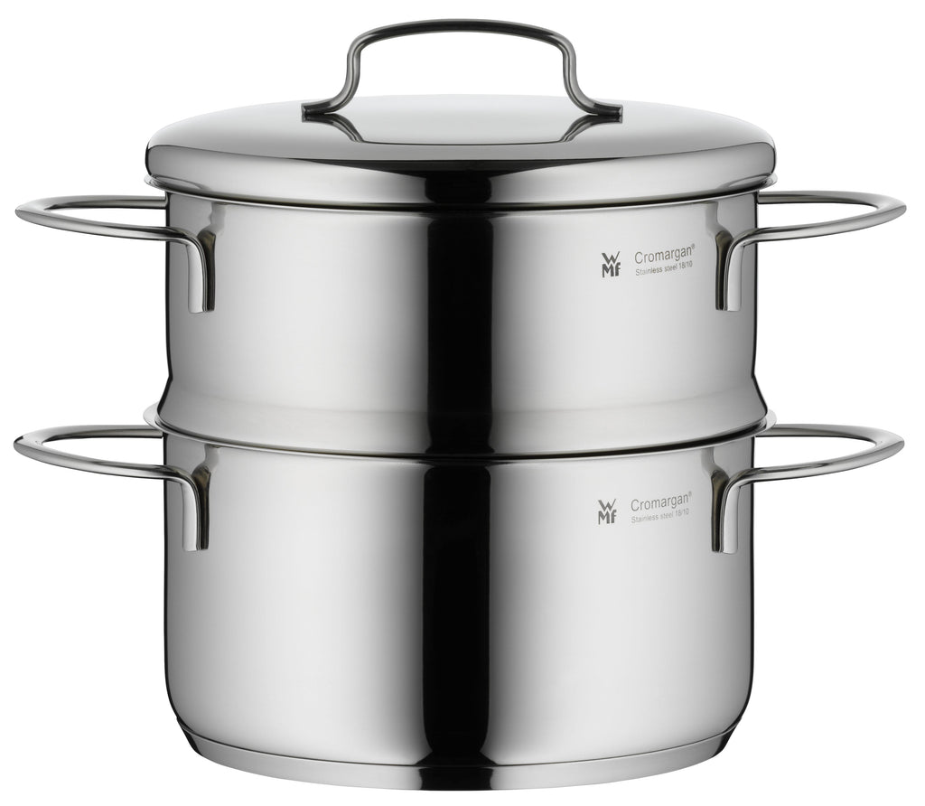 Detalj av håndtak på Dampkoker mini 16 cm rustfritt stål 1,5 L med lokk - WMF