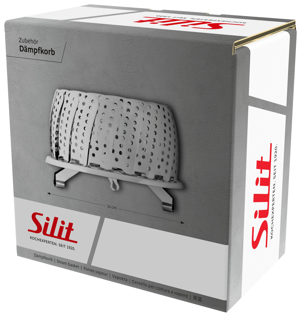 Dampkokinnsats 14 cm rustfritt stål - Silit pakket