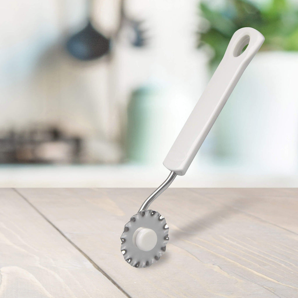 Deighjul rustfritt stål 20 cm - Dr. Oetker vinklet håndtak