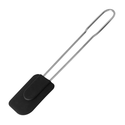 Deigskraper silikon 28 cm med grep i rustfritt stål forfra