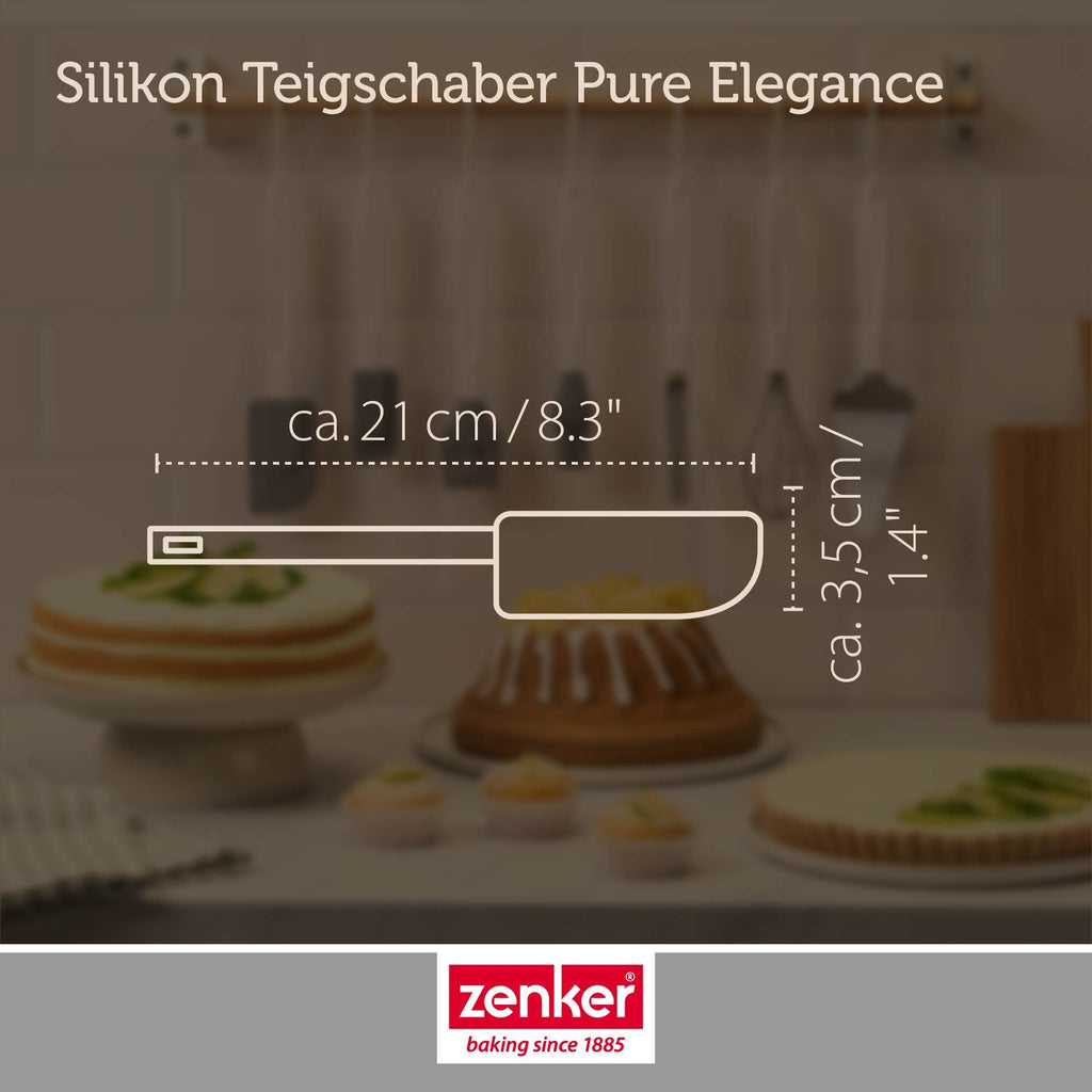 Ergonomisk håndtak på Deigskraper silikon Pure Elegance 27 cm - Zenker