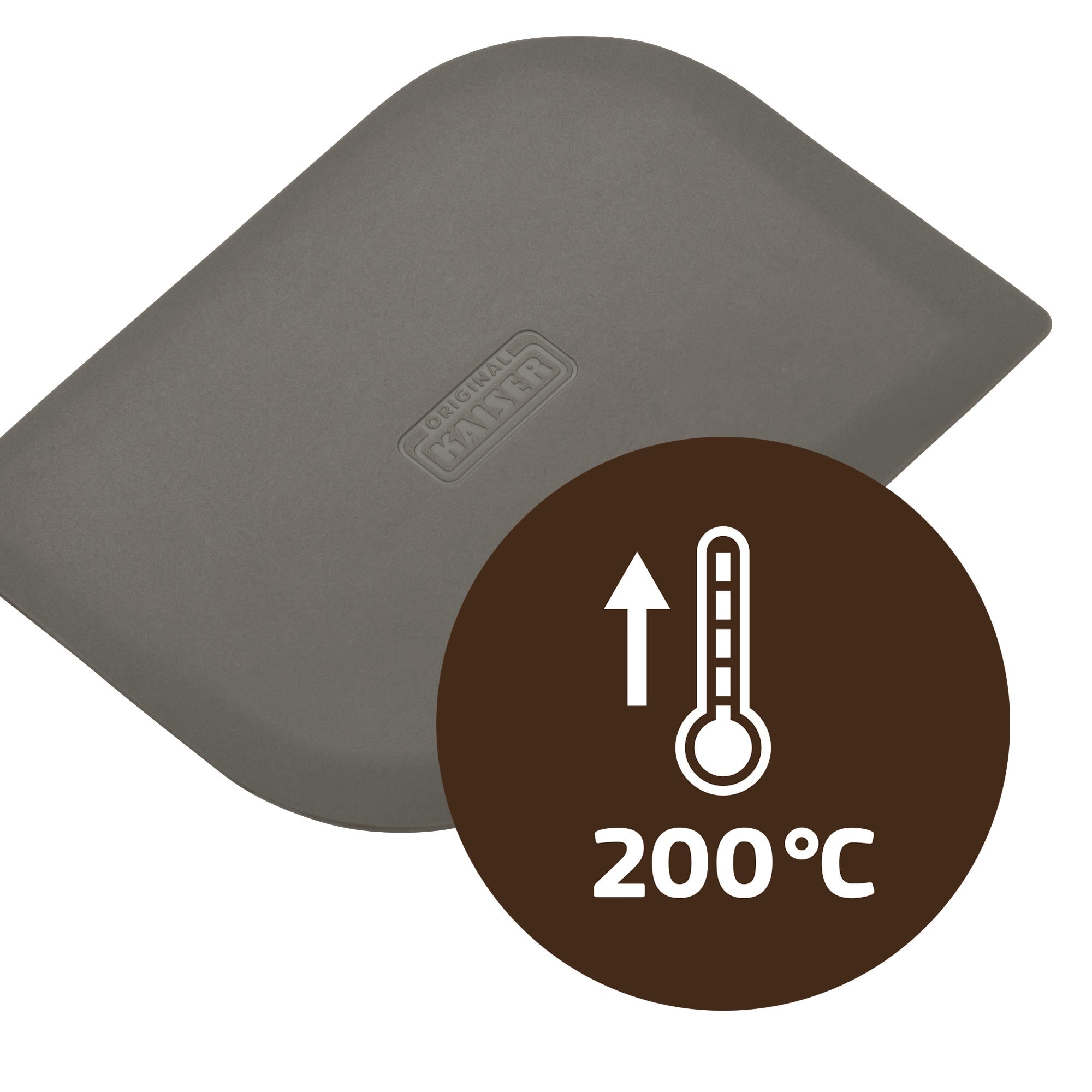 Nærbilde av silikonmateriale på Deigspatel silikon varmebestandig 200 °C - Kaiser