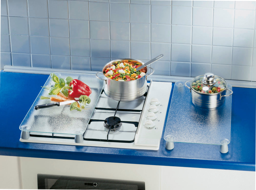 Oversikt over Dekkeplate glass transparent 2-delt sett for komfyrtopp - Wenko
