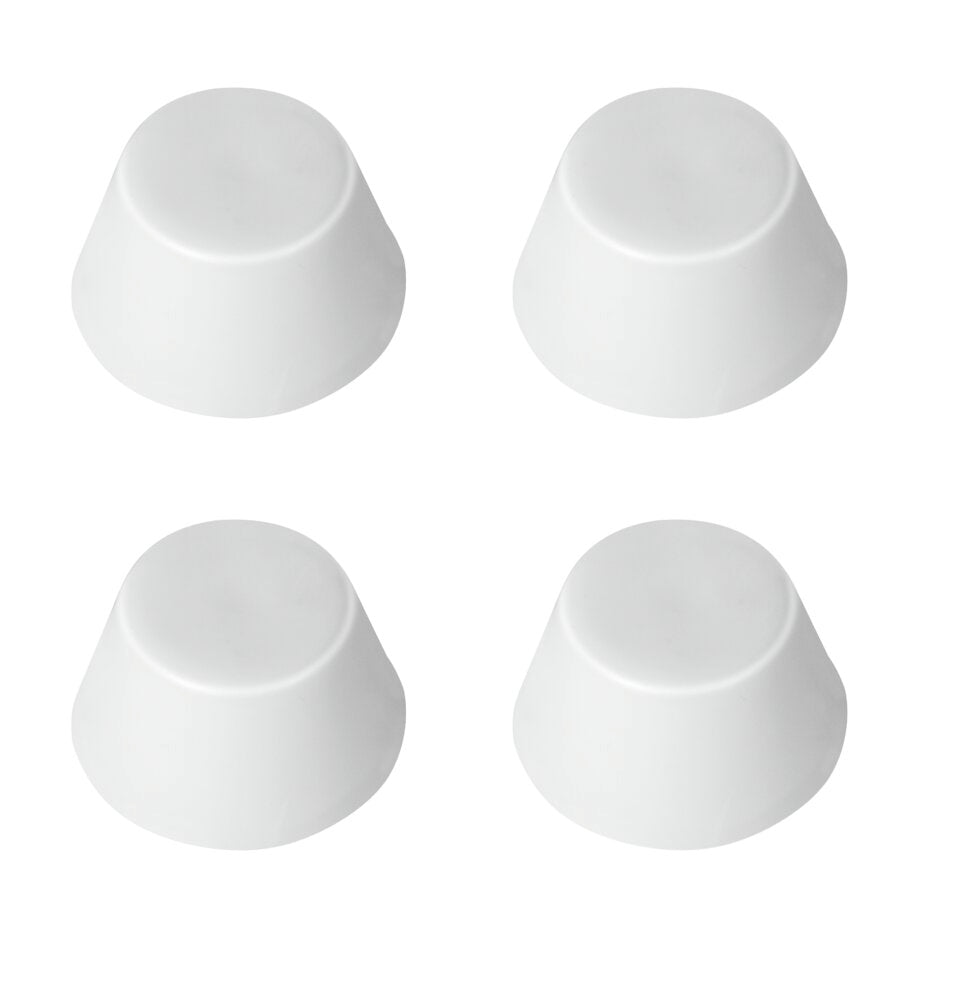 Dempestopper for toalettsete hvit plast 4 stk WENKO sett med 4 stk