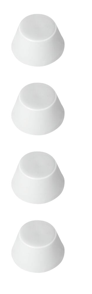 Dempestopper for toalettsete hvit plast 4 stk WENKO materialdetalj