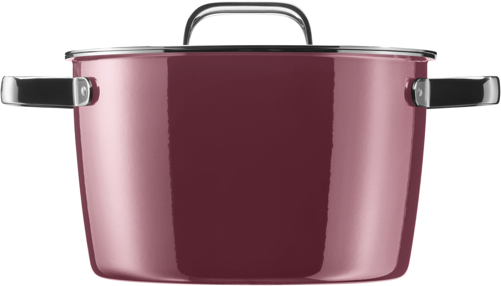 Detalj av håndtak på Fusiontec Aromatic kjele 24 cm Rose Quartz