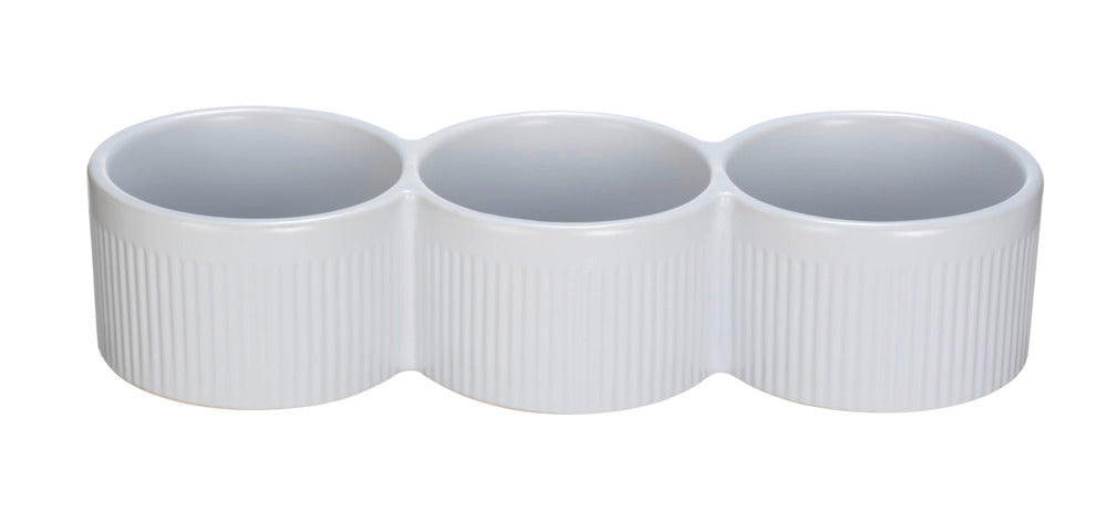 Dipskål keramikk hvit 3x150 ml 27x9,5 cm Schöner Wohnen bakside