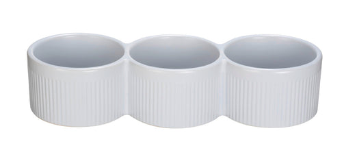 Dipskål keramikk hvit 3x150 ml 27x9,5 cm Schöner Wohnen bakside