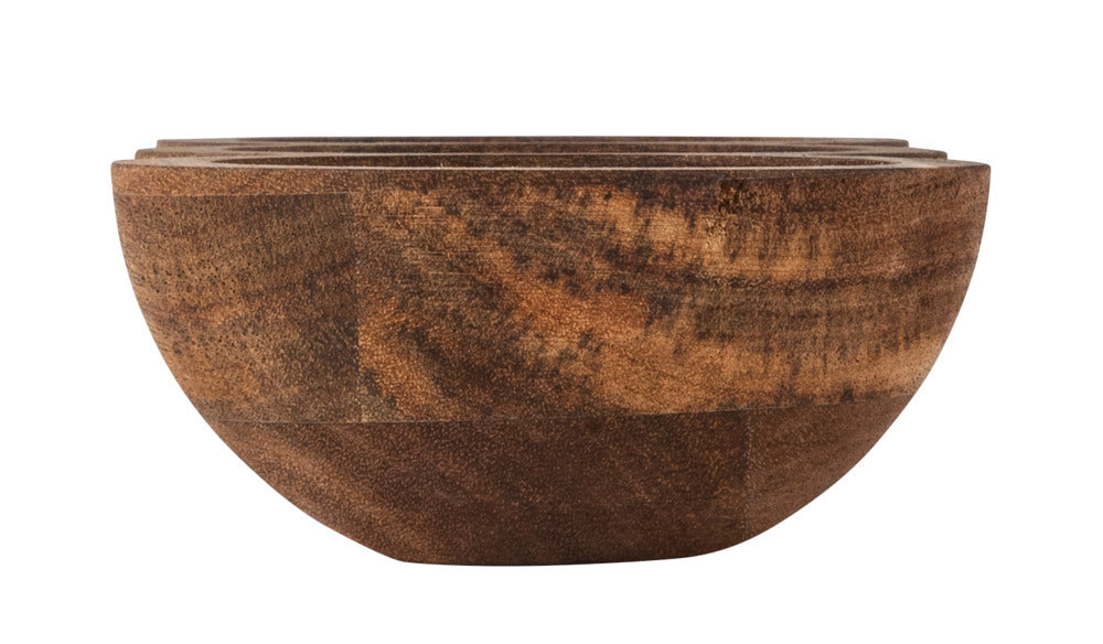 Detalj av treverk på dipskålsett akasietre FSC-sertifisert 26x9,5 cm med brett