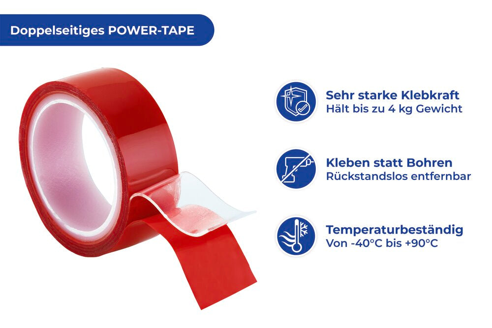 Detalj av Dobbeltsidig tape ekstra sterk 150 cm transparent - Maximex