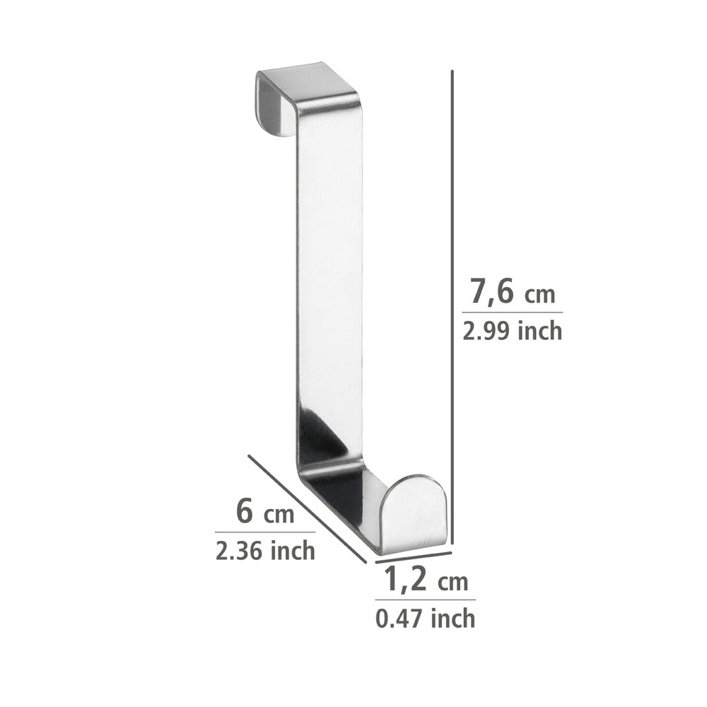 Detalj av Dørkroker rustfritt stål 6-delt sett for 2-4 cm dørfalser