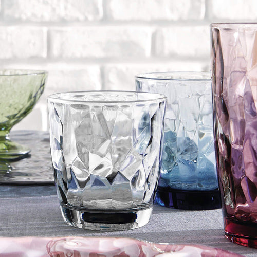 Drikkeglass Diamond 300 ml 3-delt sett nærbilde av diamant-effekt