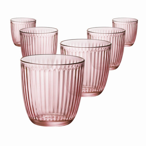 Drikkeglass Line Acqua 290 ml rosa forfra