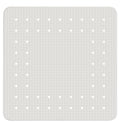 Dusj-innleggsmatte Mirasol hvit 54 x 54 cm gummi forfra