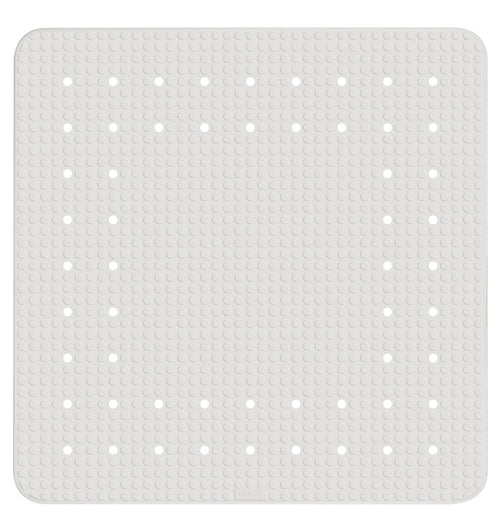 Dusj-innleggsmatte Mirasol hvit 54 x 54 cm gummi forfra