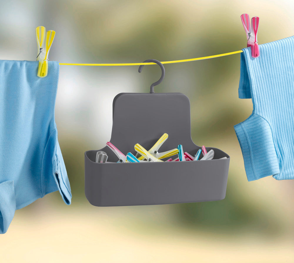Dusj-caddy Barcelona antrasitt bruddfast plast med dusjprodukter