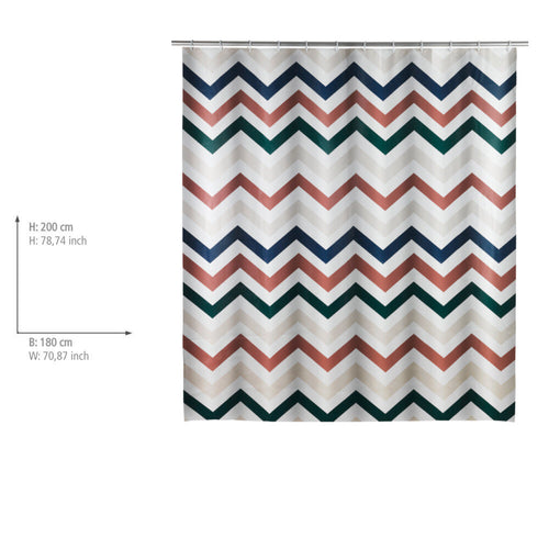Dusjforheng Agropoli 180 x 200 cm resirkulert plast flerfarget detalj