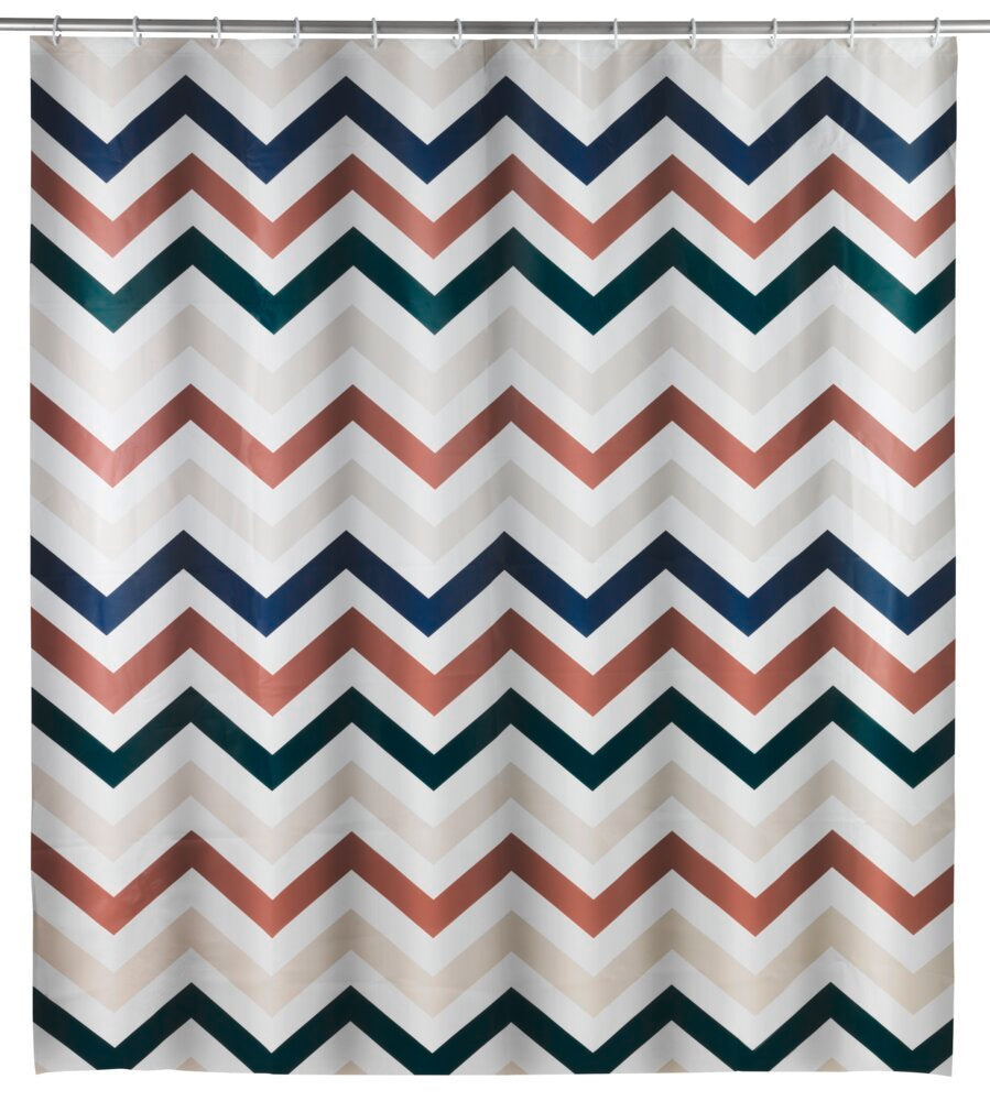 Dusjforheng Agropoli 180 x 200 cm resirkulert plast flerfarget forfra