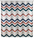 Dusjforheng Agropoli 180 x 200 cm resirkulert plast flerfarget forfra