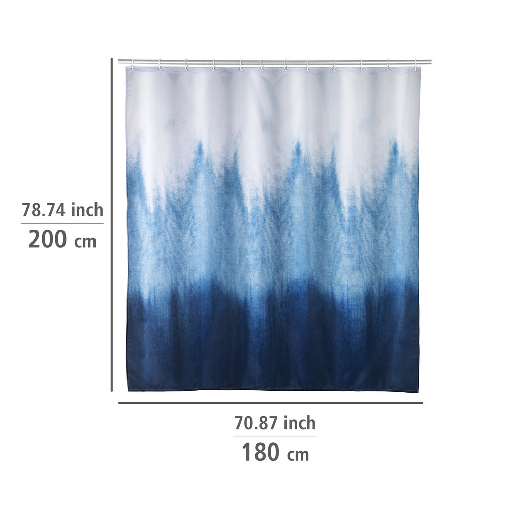 Nærbilde av Dusjforheng Alara resirkulert polyester 180 x 200 cm