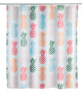 Dusjforheng Ananas polyester 180 x 200 cm vaskbart forfra
