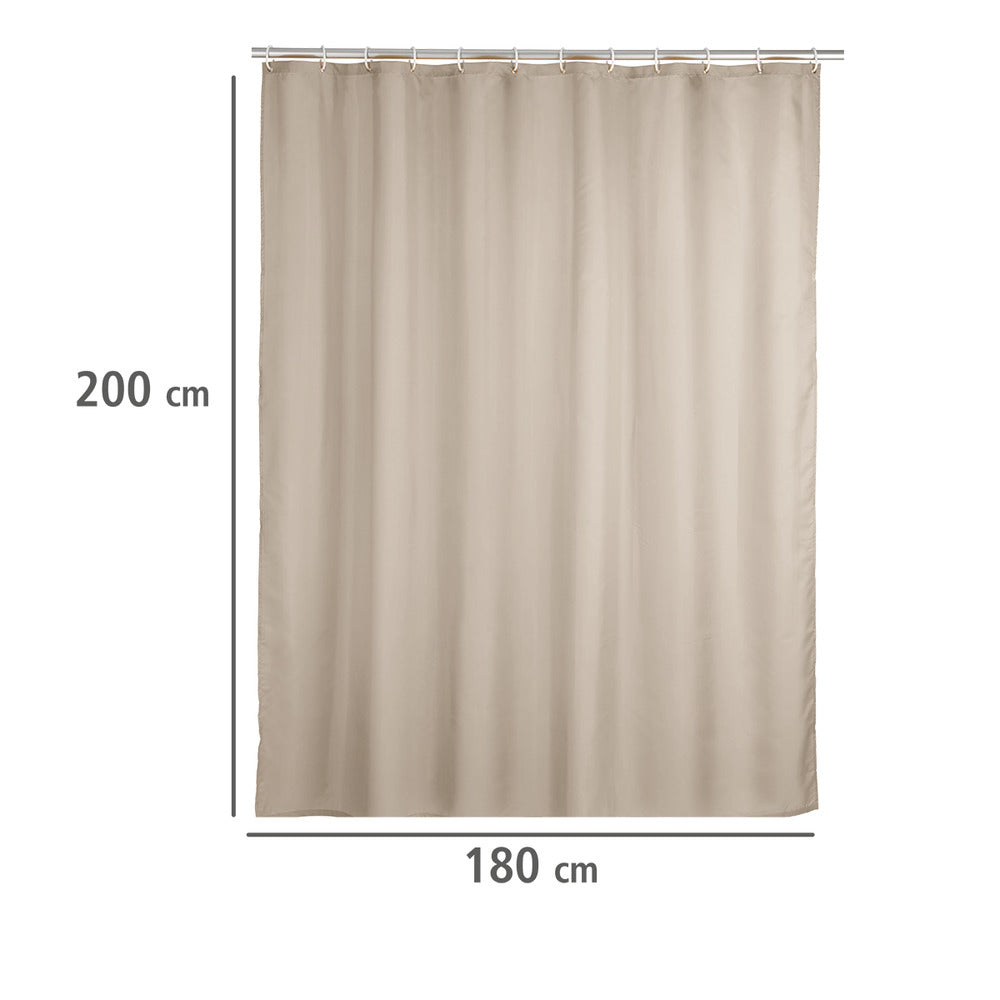 Montert Dusjforheng anti-mugg beige 180×200 cm vaskbar i dusj