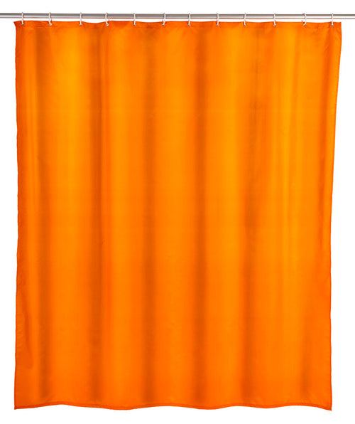 Dusjforheng anti-mugg oransje 180x200 cm vaskbar fra WENKO forfra
