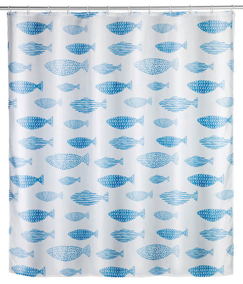 Dusjforheng antiskimmel Aquamarin polyester forside