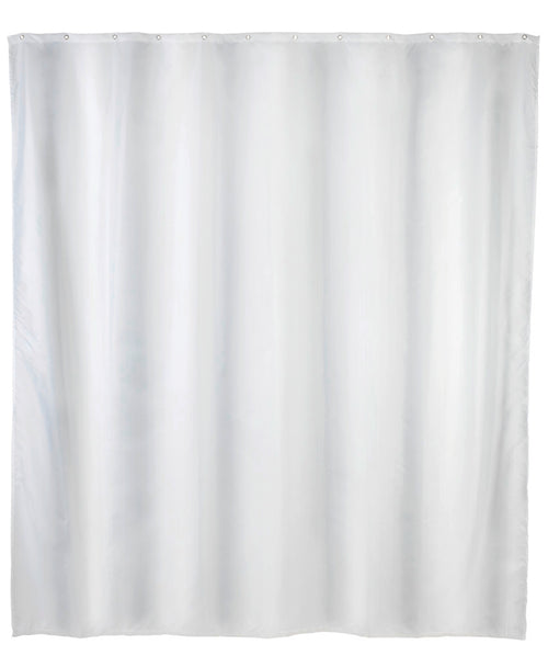 Dusjforheng antiskimmel hvit polyester 180x200 cm - WENKO forfra