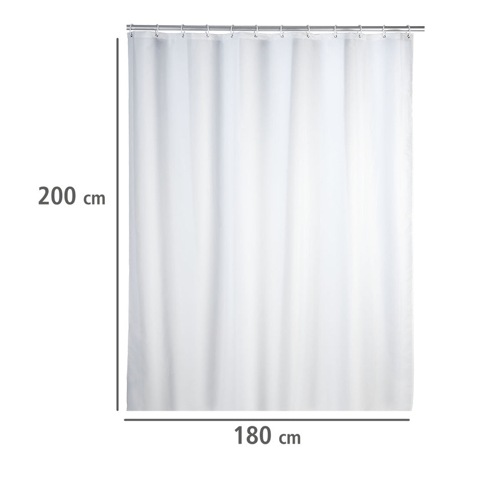 Dusjforheng antiskimmel hvit polyester 180x200 cm - WENKO nærbilde 1