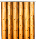 Dusjforheng Bambusa 180 x 200 cm resirkulert plast brun forfra