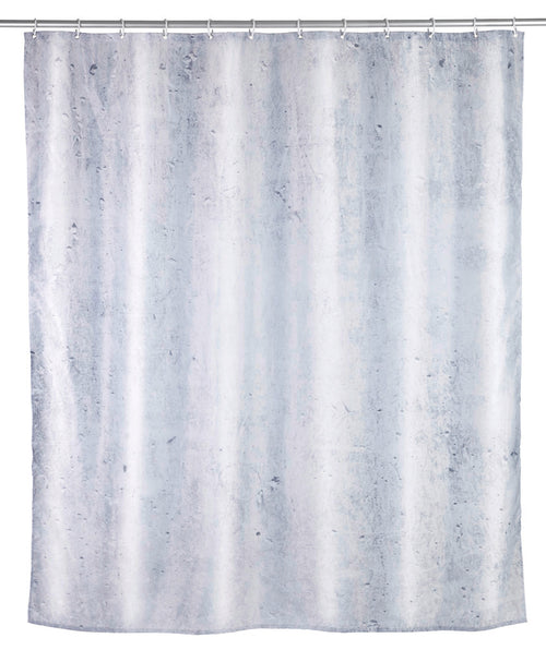 Dusjforheng Concrete polyester 180 x 200 cm vaskbart forfra
