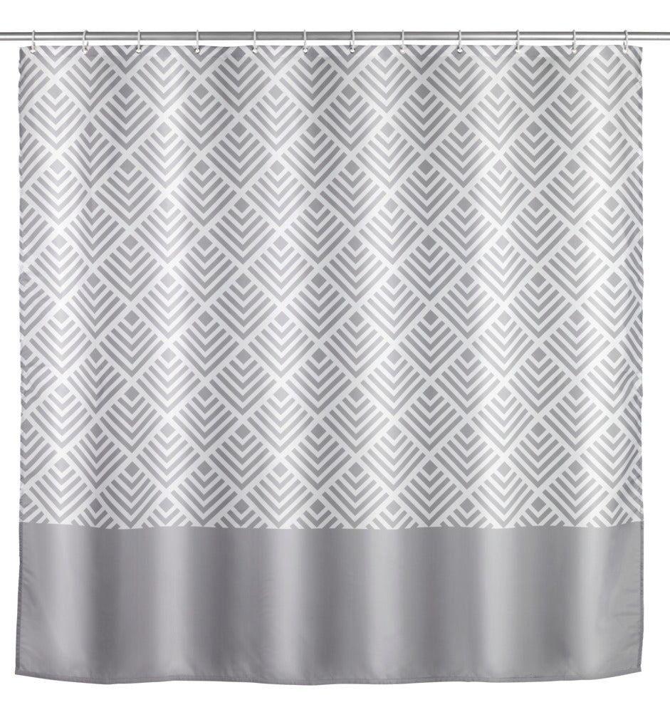 Dusjforheng Echo anti-mugg polyester grå forfra