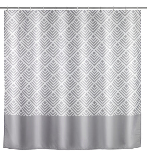 Dusjforheng Echo anti-mugg polyester grå forfra