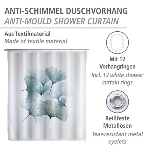 Dusjforheng Ginkgo antibakteriell resirkulert plast bakside