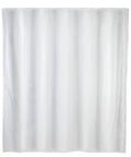 Dusjforheng hvit ensfarget 180 x 200 cm vaskbar polyester forfra