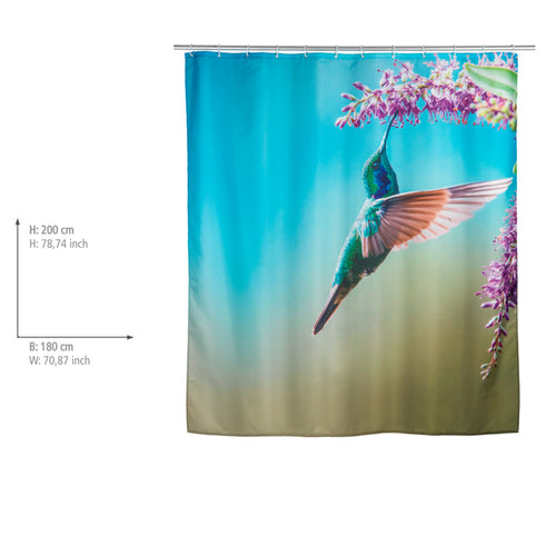 Dusjforheng Managua polyester 180 x 200 cm vaskbart detalj