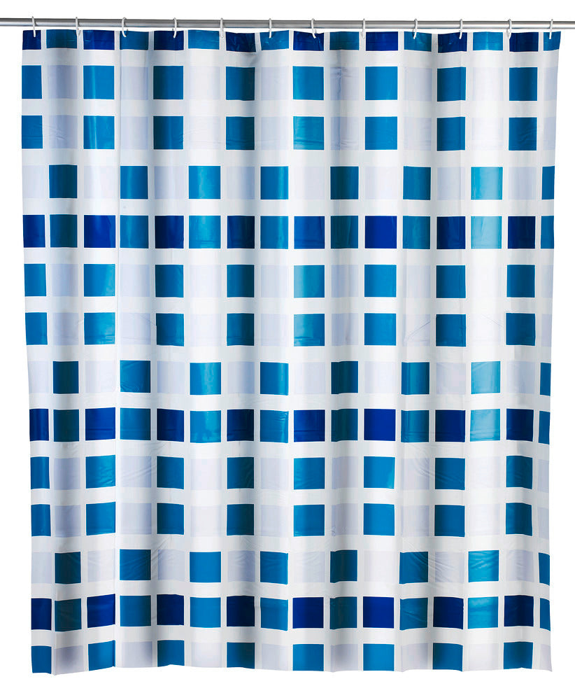 Dusjforheng Mosaik flerfarget PEVA 180 x 200 cm sett forfra