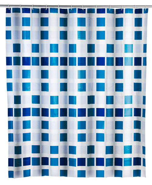 Dusjforheng Mosaik flerfarget PEVA 180 x 200 cm sett forfra