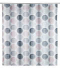 Dusjforheng Pastell Dots resirkulert polyester 180 x 200 cm forside